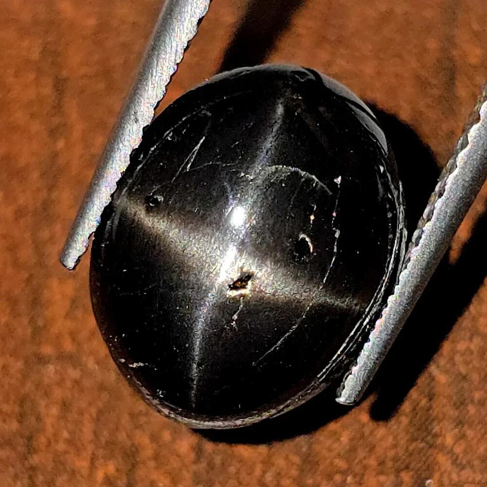 Natural Star Diopside Cabochon, 4.14 ct, 12x9.6mm